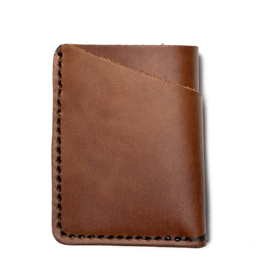 Praestans Vault Light Brown Front Pocket Leather Wallet