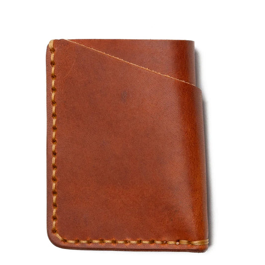 Praestans Vault English Tan Front Pocket Leather Wallet