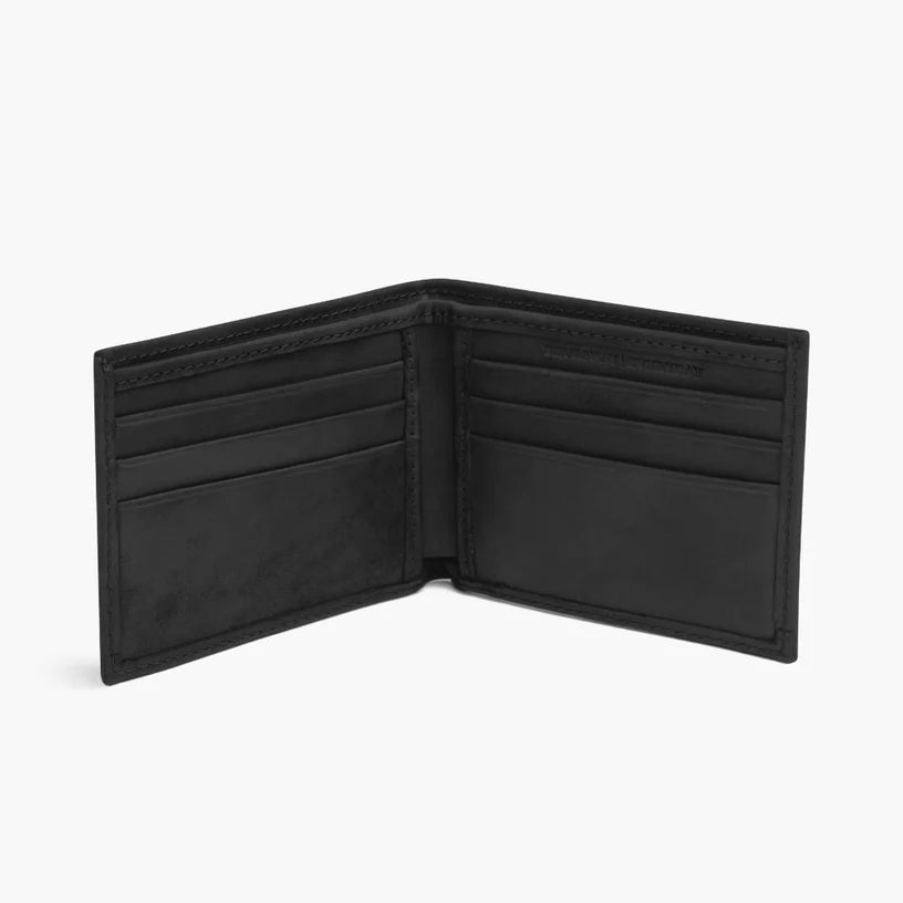 Praestans Vault | Bifold Leather Wallet – Black