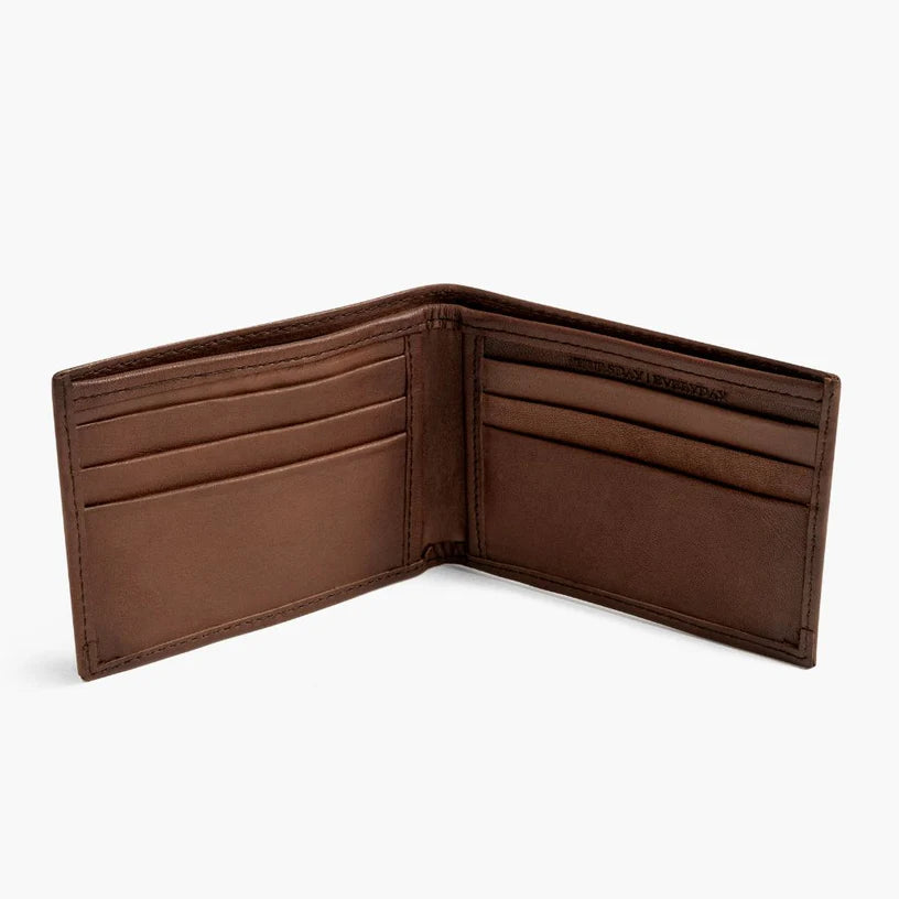 Brandy Bifold Leather Wallet