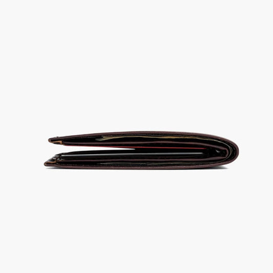 Praestans Vault Brown Bifold Slim Leather Wallet