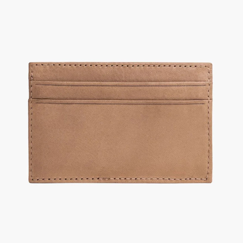 Praestans Vault | Leather Card Holder – Natural Vachetta
