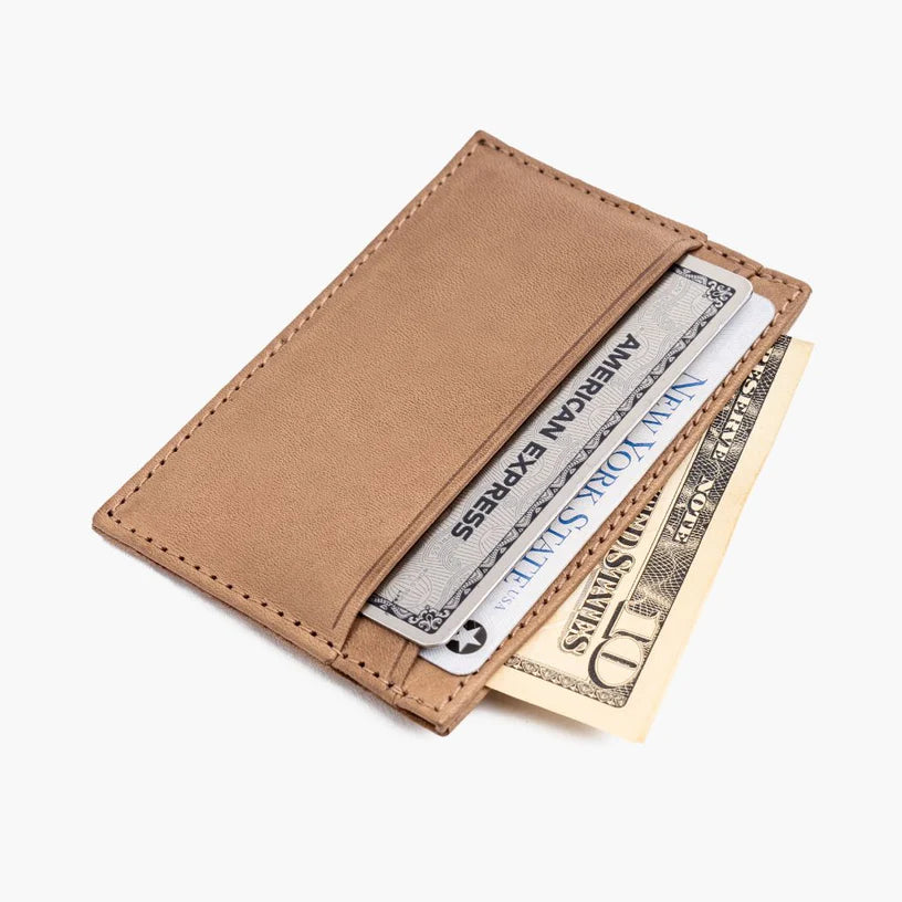 Praestans Vault Natural Vachetta Leather Card Holder