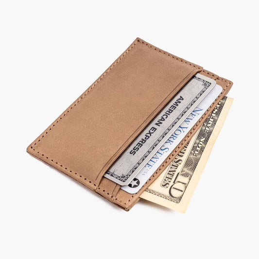 Praestans Vault Natural Vachetta Leather Card Holder