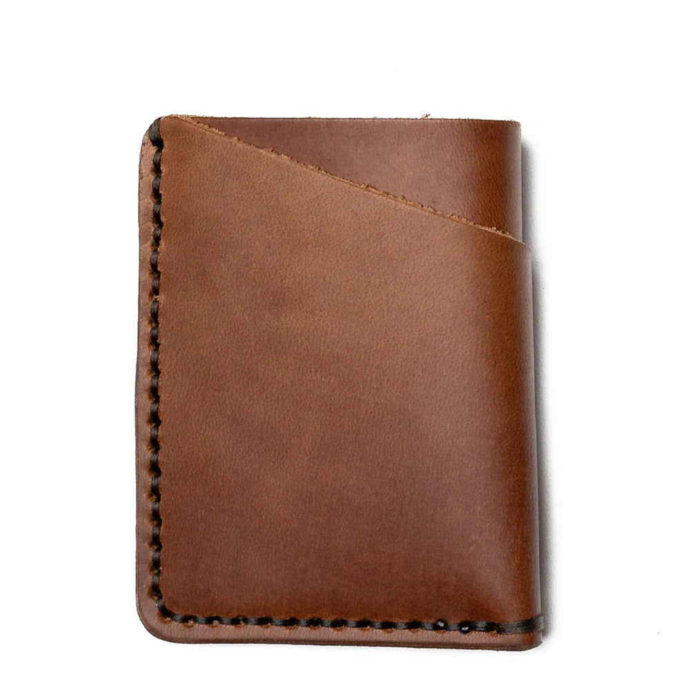 Praestans Vault | Front Pocket Leather Wallet – Light Brown