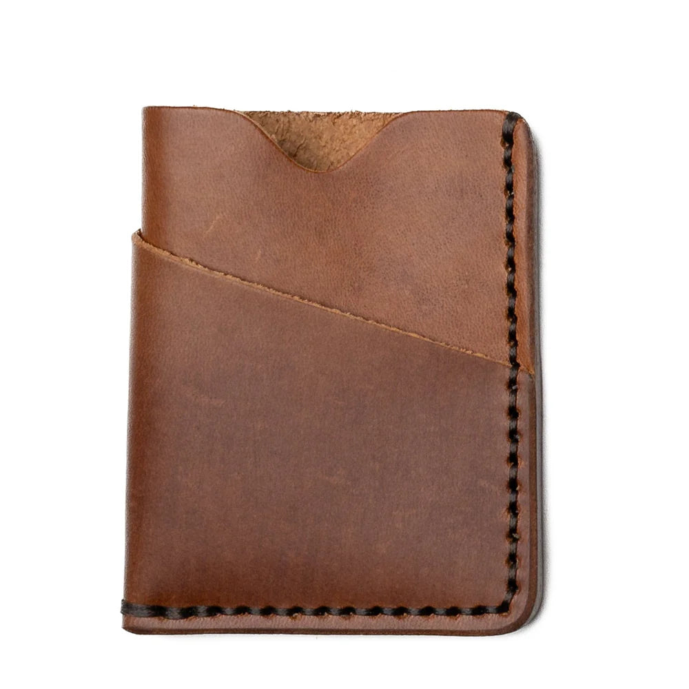 Light Brown Front Pocket Leather Wallet