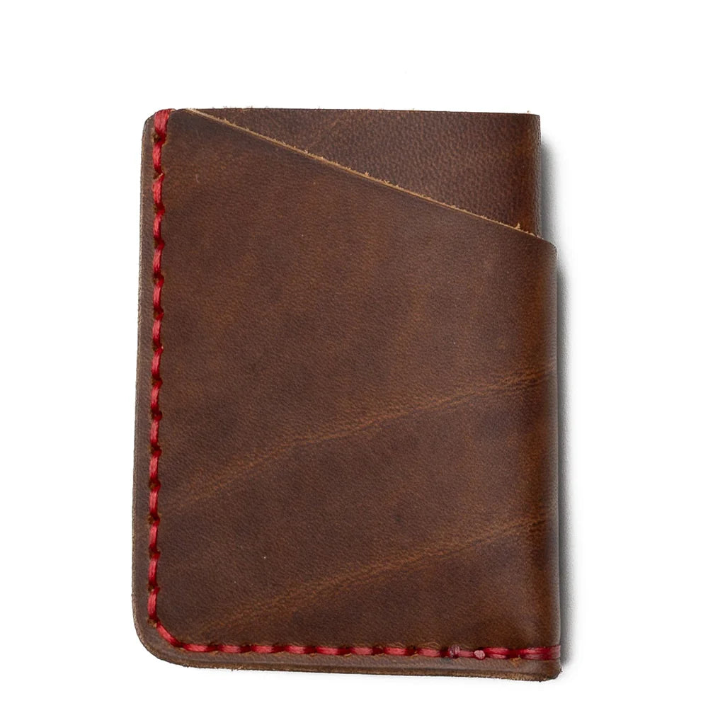 Praestans Vault | Front Pocket Leather Wallet – Brown