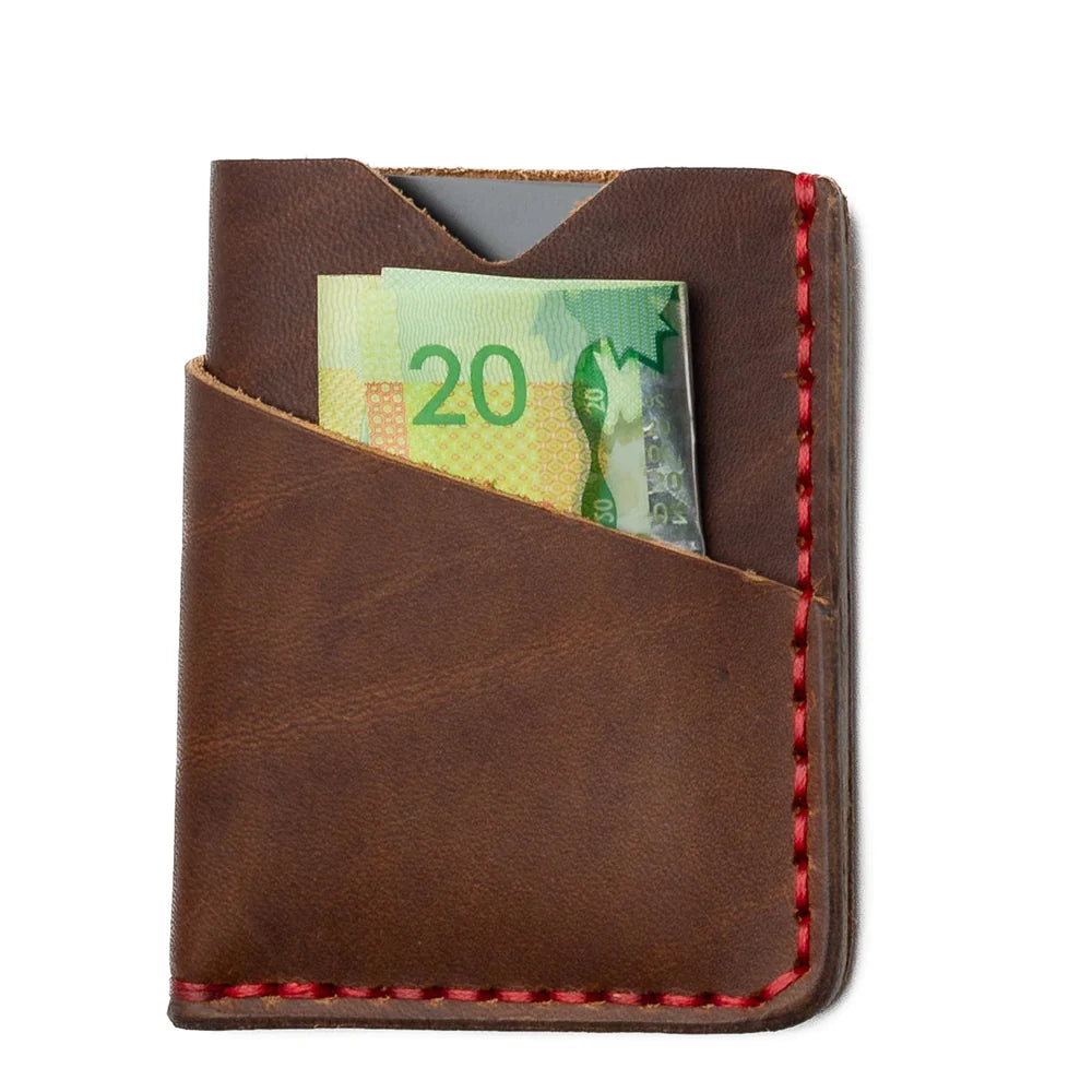Praestans Vault | Front Pocket Leather Wallet – Brown