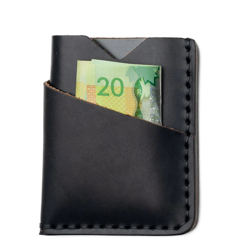 Praestans Vault | Front Pocket Leather Wallet – Black