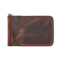 Brown Leather Money Clip Wallet