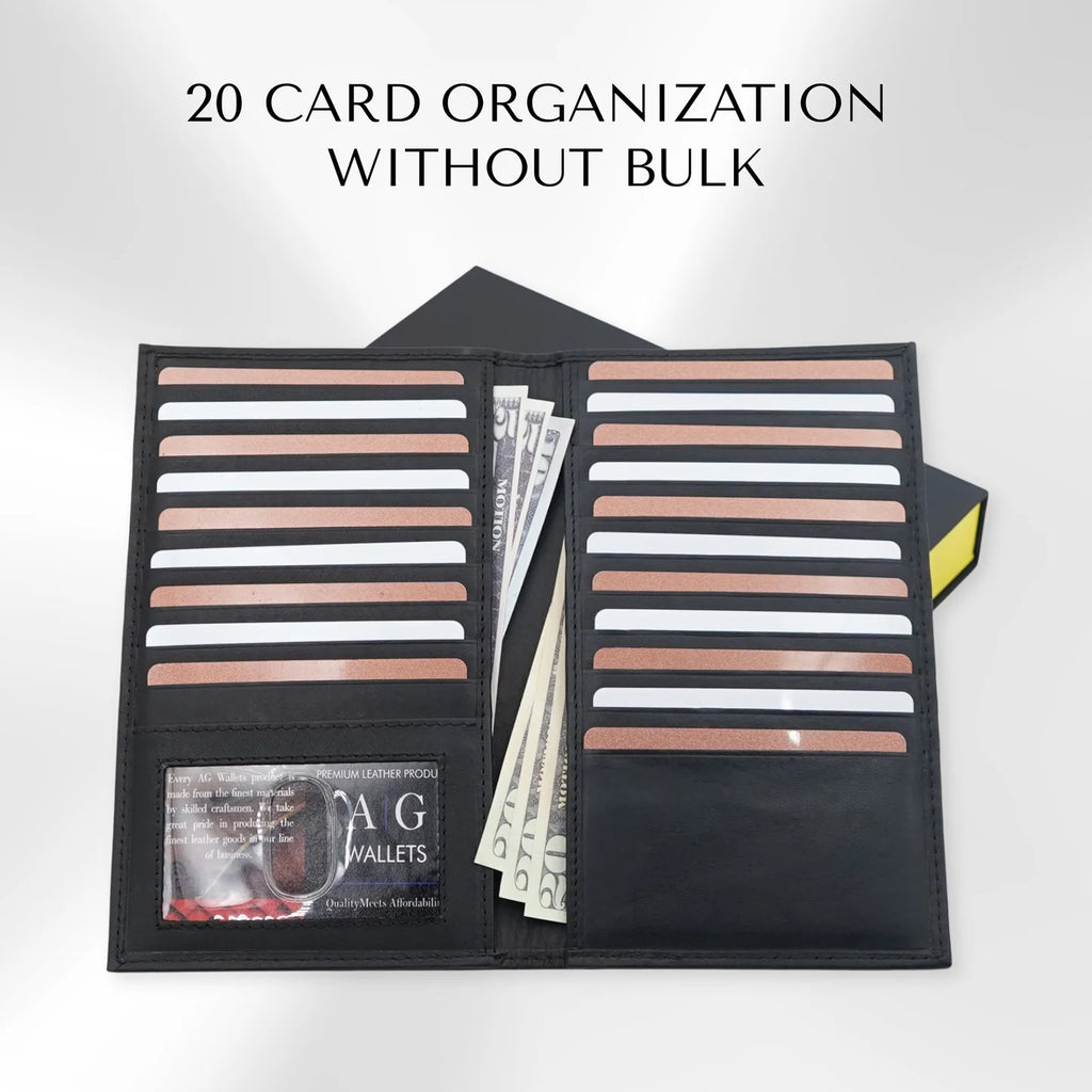 Praestans Vault | Long Leather Wallet – RFID