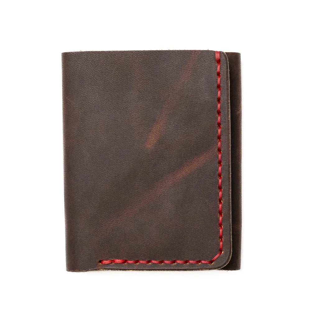 Brown Trifold Leather Wallet
