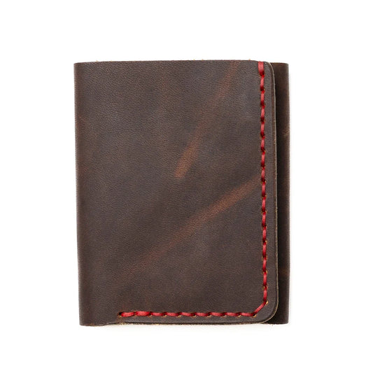Praestans Vault Heritage Brown Trifold Leather Wallet