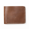 Natural Full Grain Bifold Leather Wallet