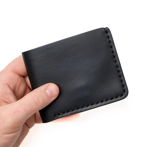 Black Bifold Leather Wallet