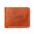 English Tan Full Grain Bifold Leather Wallet