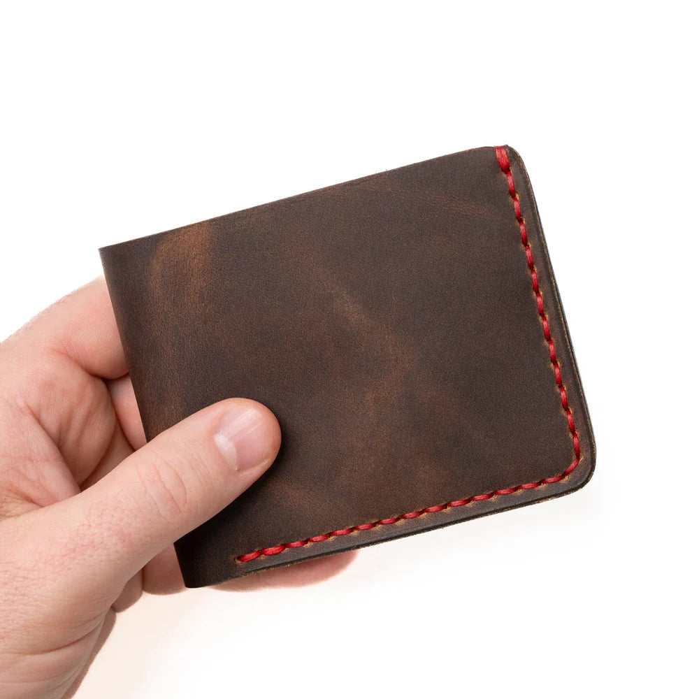 Praestans Vault Bifold Leather Wallet – Brown