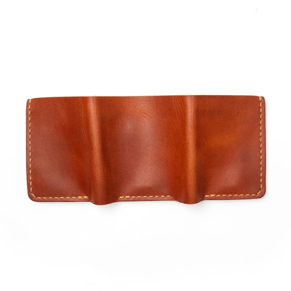 Praestans Vault | Trifold Leather Wallet – Tan