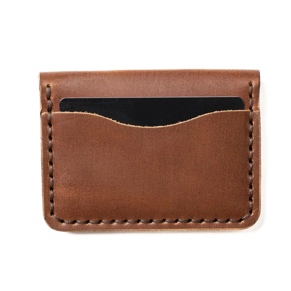 Praestans Vault Leather 5 Card Wallet – Natural