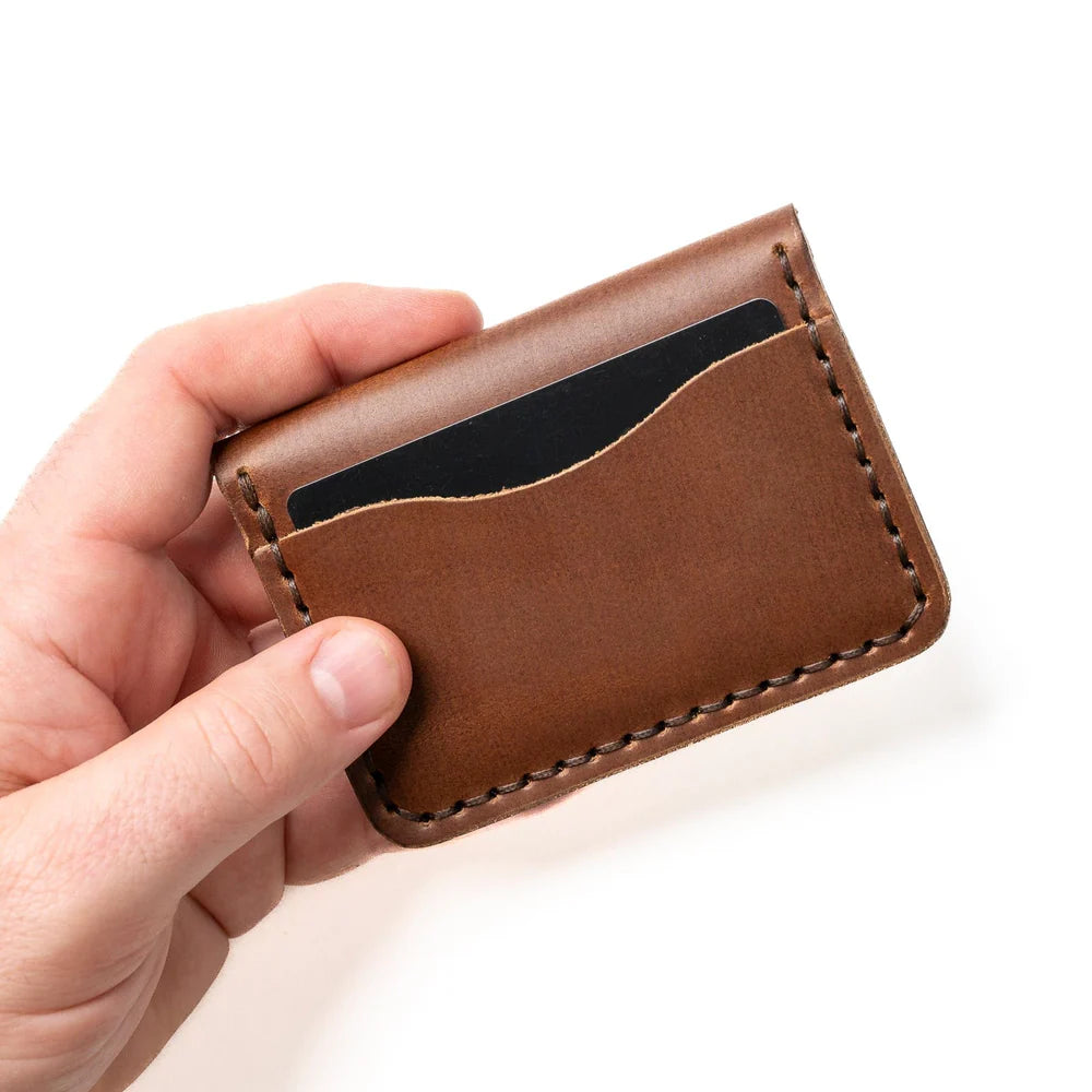 Praestans Vault Leather 5 Card Wallet – Natural