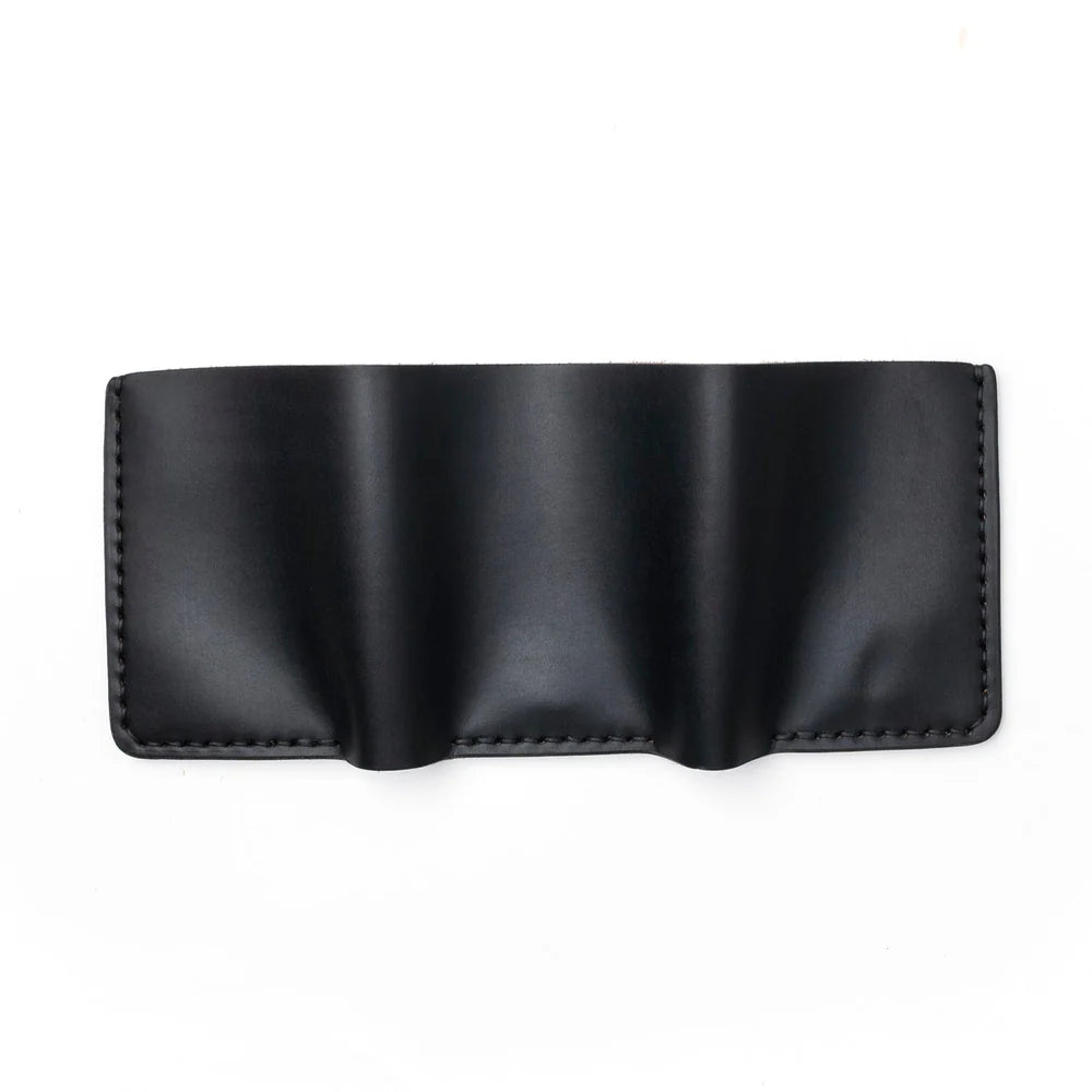 Praestans Vault | Trifold Leather Wallet – Black